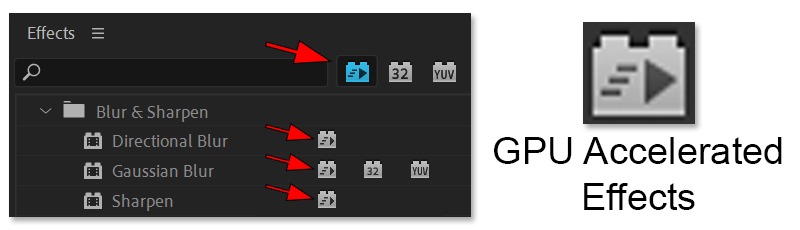 Adobe Premiere Pro - GPU Accelerated Effects